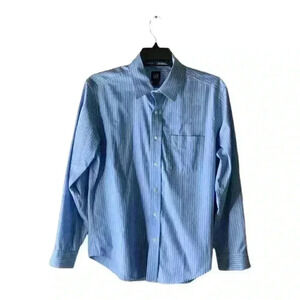 Gap Shirt Men's Size Medium/15-15.5 Long Sleeves Button Front Stripe Top